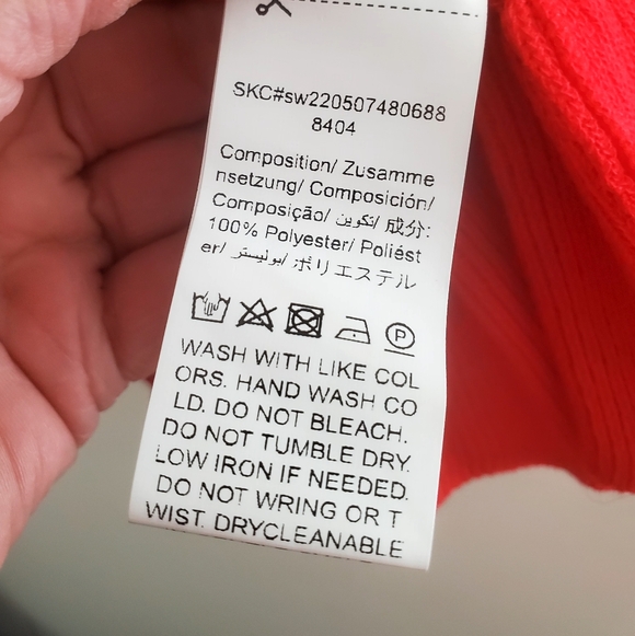 SHEIN Elegant Red Knit Sleeveless Dress - Picture 6 of 7